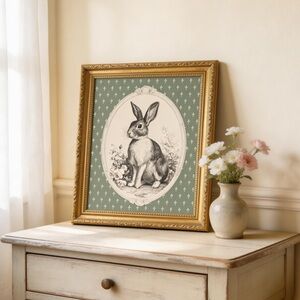 Cottagecore Rabbit Wall Art